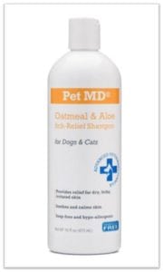 dog oatmeal shampoo bottle