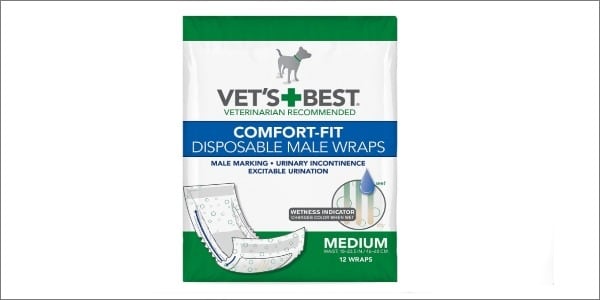 Vet's Best Comfort Fit Disposable Male Wrap